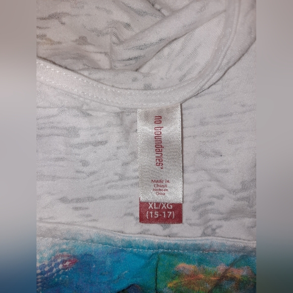 No Boundaries women’s juniors XL tropical tank top size XL, strappy back EUC - Picture 3 of 7